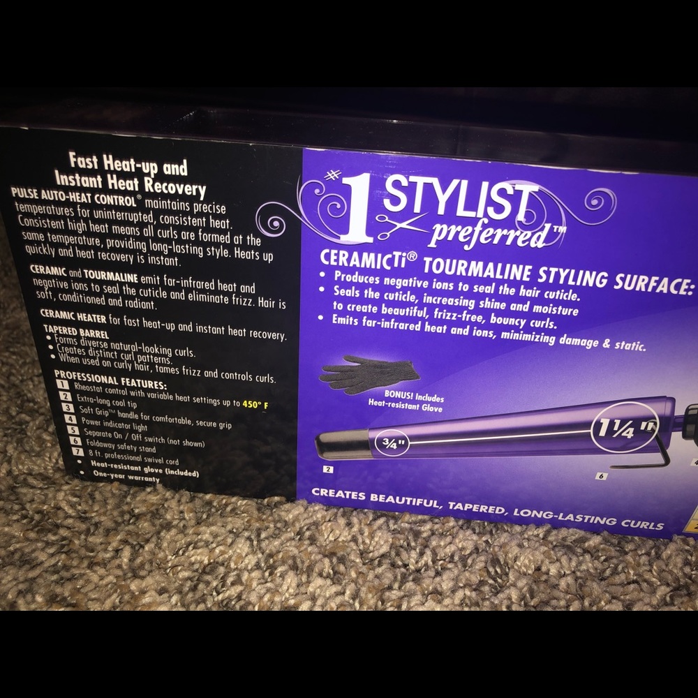 Sold***Hot shot tools Salon Tapered Curling Iron - Picture 4 of 5